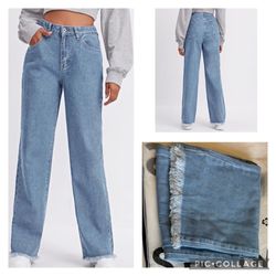 New Wide-Leg Jeans | High-Waisted | Size M