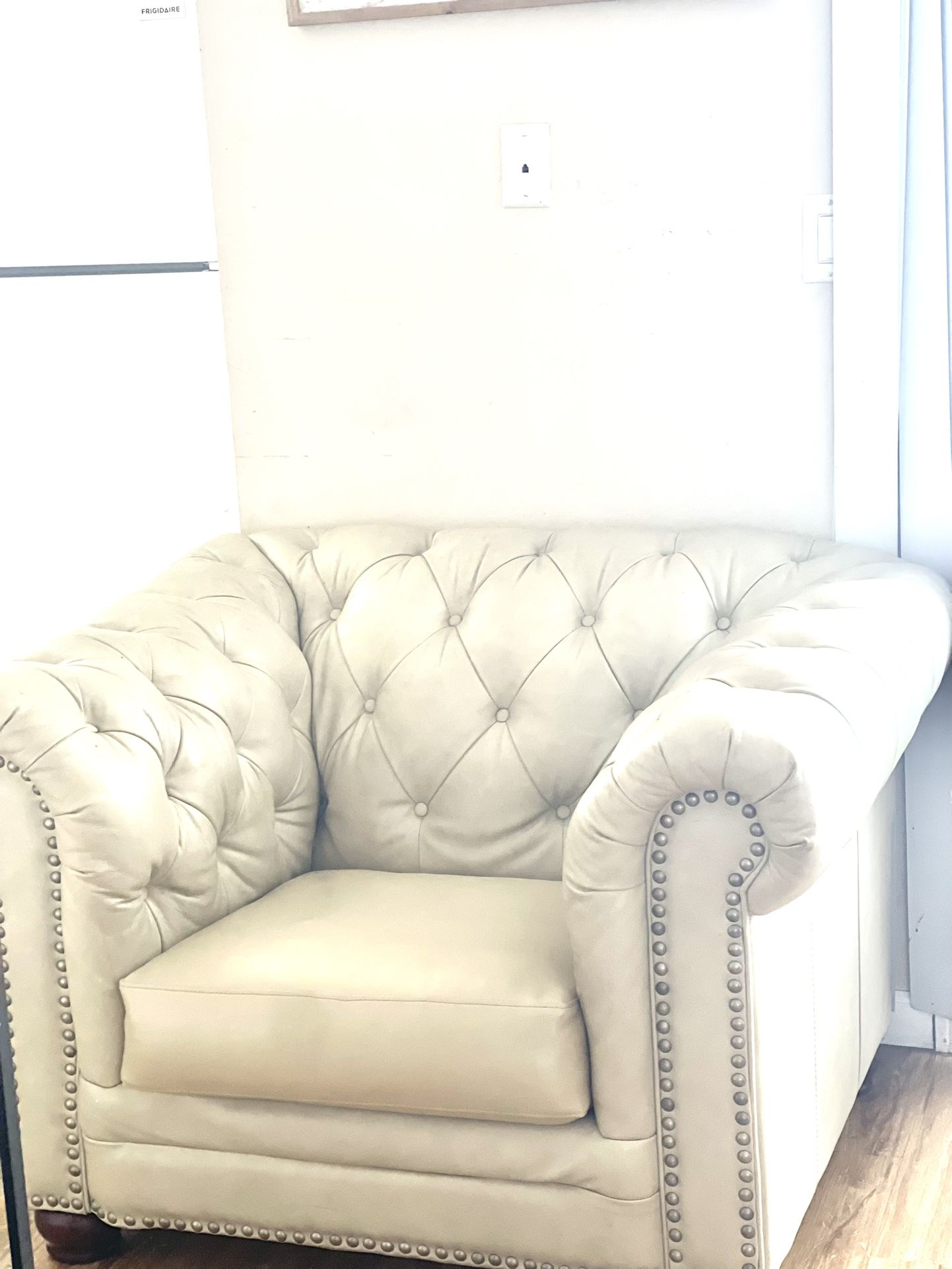 Faux Leather Ivory Couches