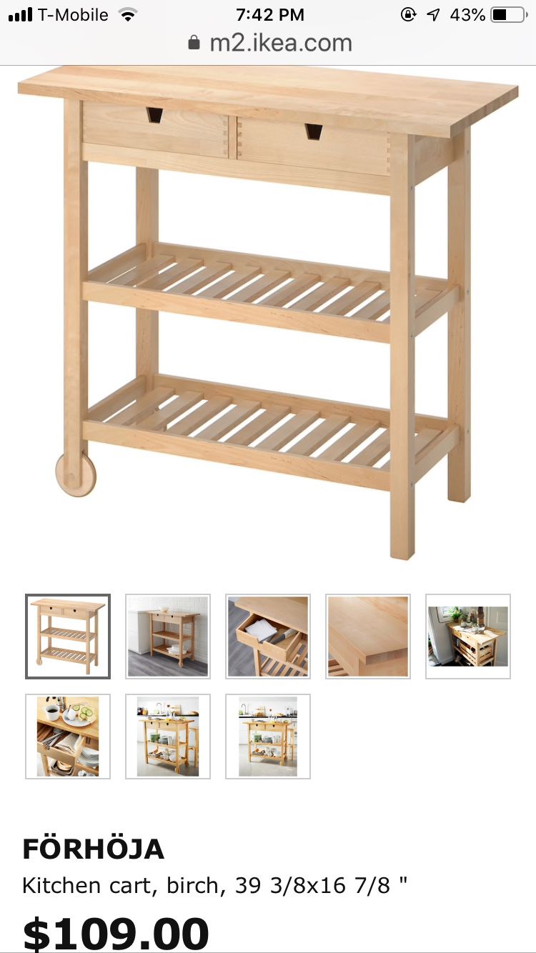 Ikea kitchen cart $40