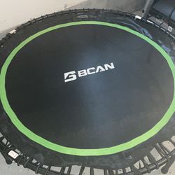 48 In BCAN TRAMPOLINE WITH bungees Foldable
