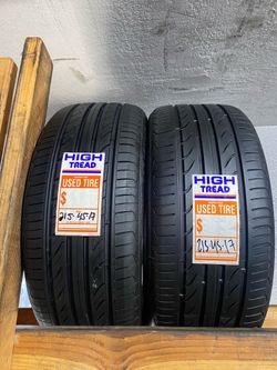 2 used tires 215/45/17