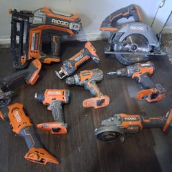 9 Piece Ridgid Combo