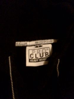 Plain black pro club large