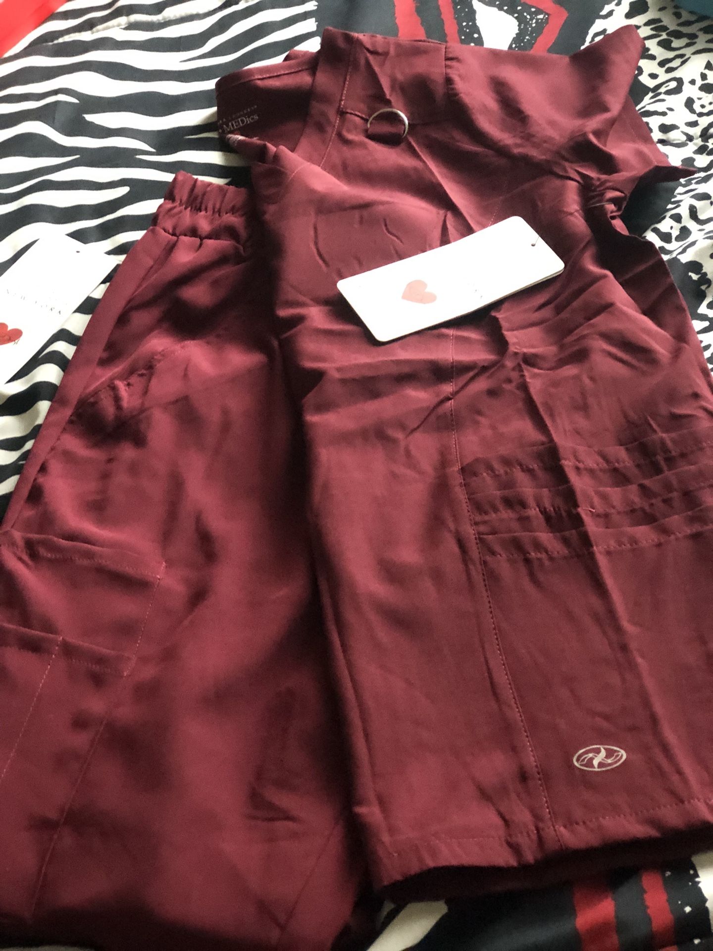 Burgundy Nurse Scrubs