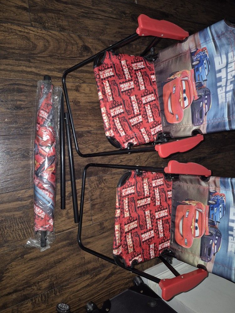 Kid's Beach Chairs Set Of 2 With Umbrella Brand New