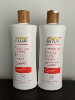 Raw Sugar Watermelon & Fresh Mint Body Wash, Price for Both