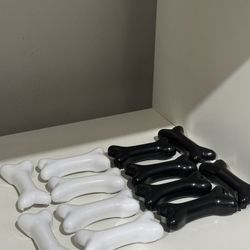 Adidas Jeremy Scott, 6 White Bones And 6 Black Bones Only, Shoes Not Included.