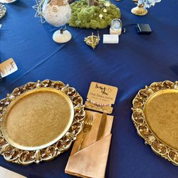 120 13 Inch Antique Gold Chargers 