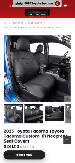 EKR 2024+ Tacoma Seat Covers