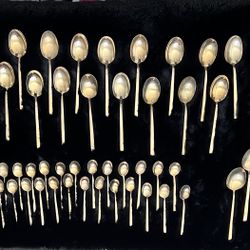 Iconic MCM Flatware - Scanline Bronze Flatware designed by Sigvard Bernadotte