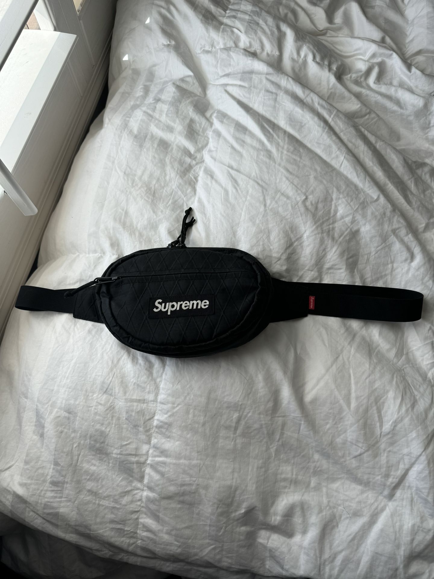 Black Supreme fanny pack