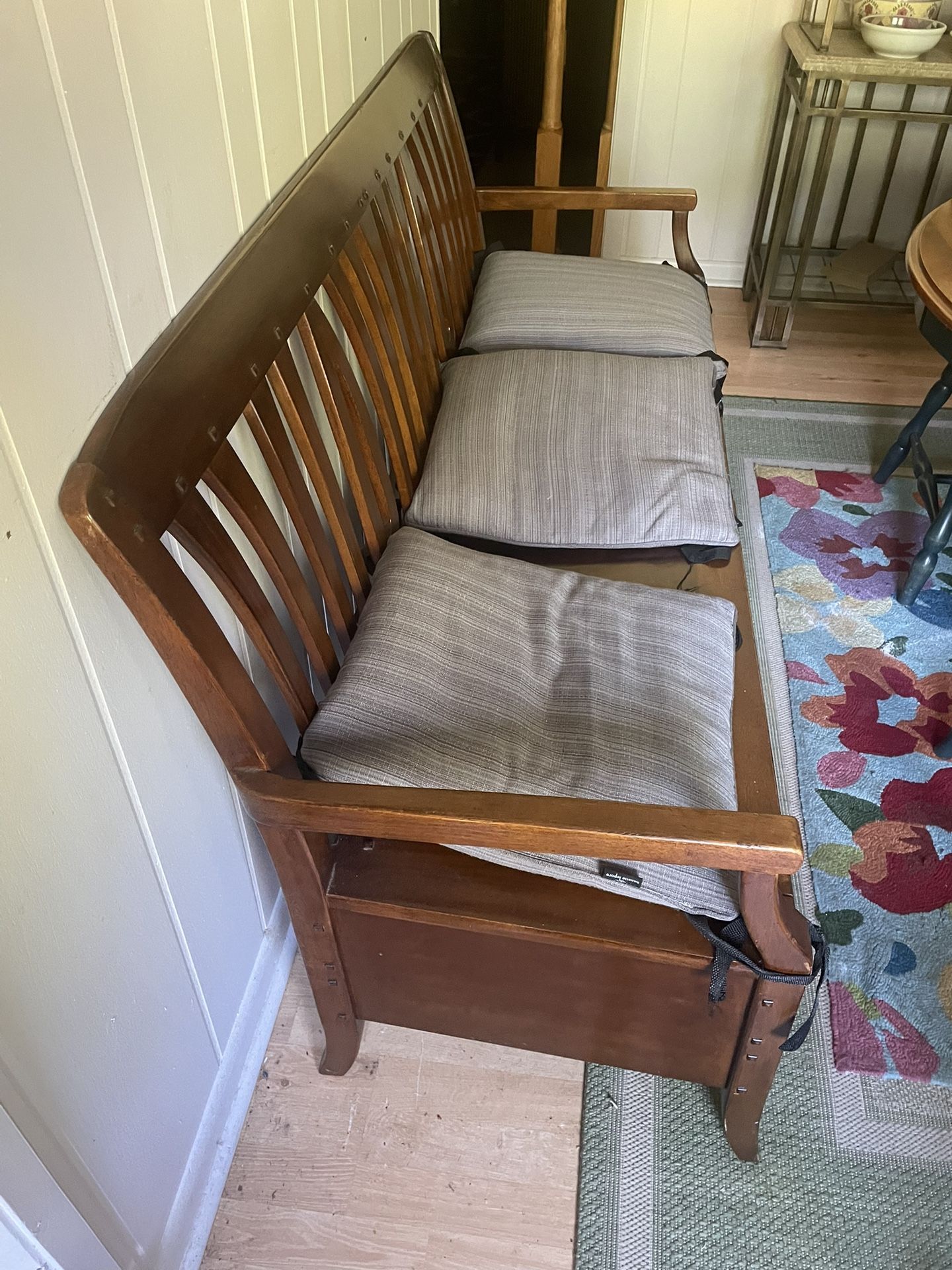Long, Wood Bench