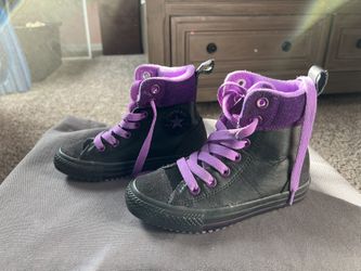 Convers, Purple And Black, Leather Size 12