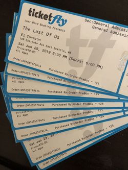 Tickets to metal show at El Corazon