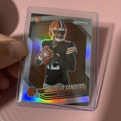 Shedeur Sanders Rookie Silver Variation Prizm Rc Panini 
