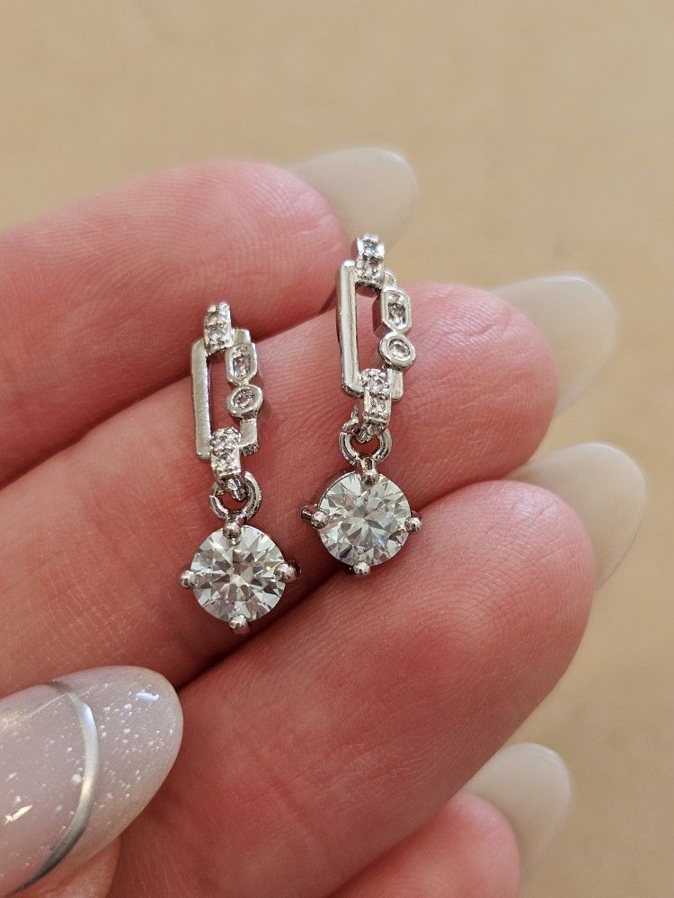 Moissanite Wedding Earrings Gift
