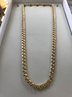 14K GOLD FILLED Chino link chain