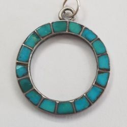 Pendant Sterling Silver and Tourquoise 