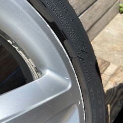 2008-2017 A.UDI A5 S5  FACTORY WHEEL RIM 8.5Jx18 + TIRE 245/40 R18 OEM - QOI0A1 Auto Parts
