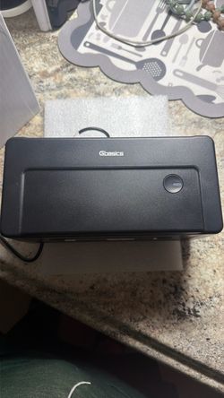 Gbasics Black Compact Label Printer