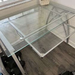 Large Glass Computer Desktop table  