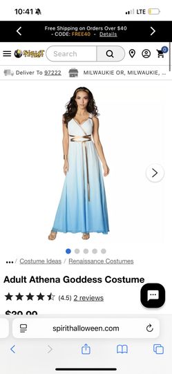 Athena Goddess Costume Womens