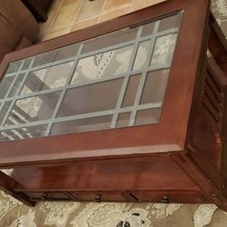 Coffee Table + 2 End Tables