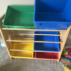 Kid Toy Storage And Climbing Blocks