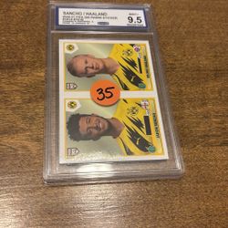 Sancho/Holland Mint 9.5 2020-21 FIFA 365 Panini Sticker #181A #181B