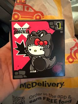 New McDonald’s Hello Kitty Godzilla Happy Meal Toy