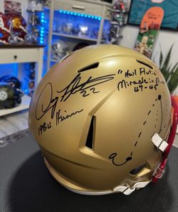Boston College Doug Flutie Autographed Full Size Replica Helmet