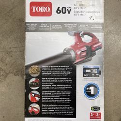 Toro 60V Max 110 MPH Brushless Leaf Blower With 2.0ah Battery (used Like New)