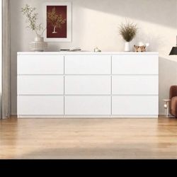 White 9 Drawer Dresser, BRAND NEW 