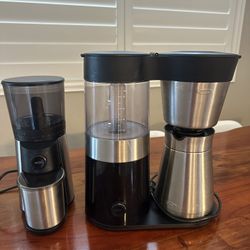 XO coffee maker and grinder combo
