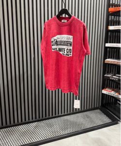Off-White C/O Virgil Abloh Newspaper Graphic T-Shirt