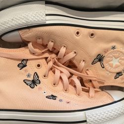 Soft Peach converse 