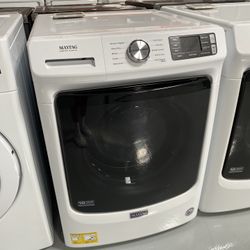 MayTag White Front Load Washer With Extra Power - 4.5 Cu. Ft. 