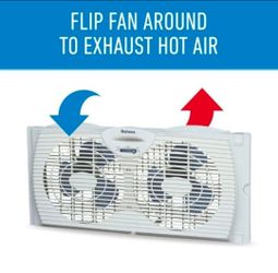 HOLMES 9" Twin Blade 2-Speed Window Fan