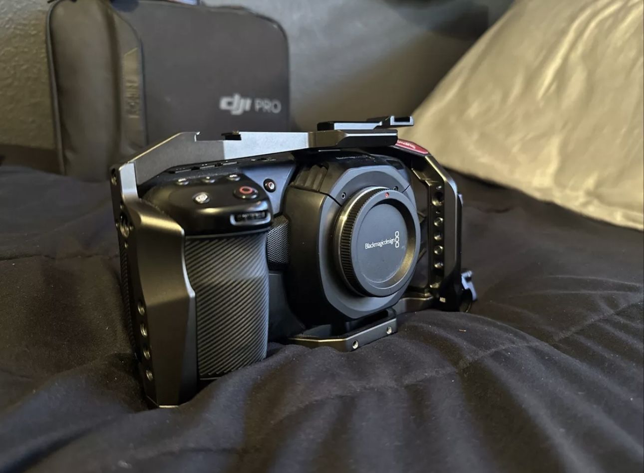 Blackmagic Design Pocket Cinema Camera 4K & FULL CAGE w/ Accessories