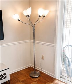 Modern 5-Light silver Arched floor lamp ( price negotiable)
