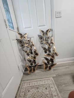 Metal Butterfly Wall Art Set of 2