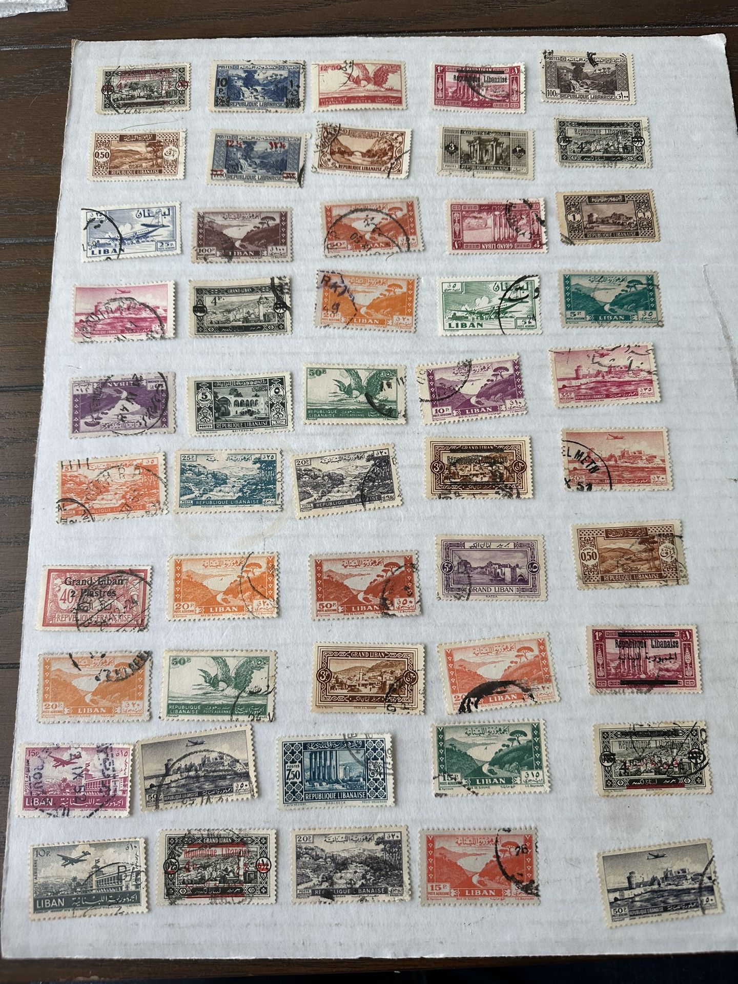 Lebanon Large Collection Of 125 Stamps Used