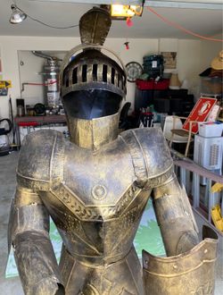 Metal Knight Suit of Armor Statue Prop Pier 1 Home Decor