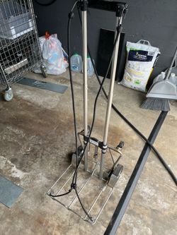 Folding metal cart