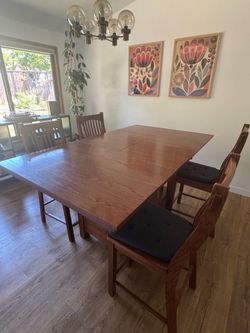 Dining table and chairs