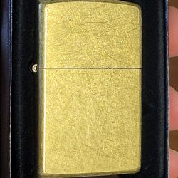 New- Street Brass Zippo Lighter  Brand New