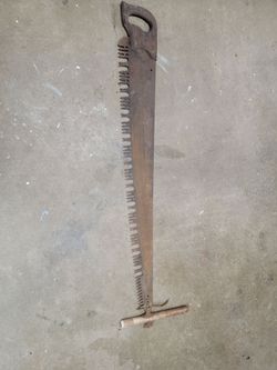 Vintage bucking saw