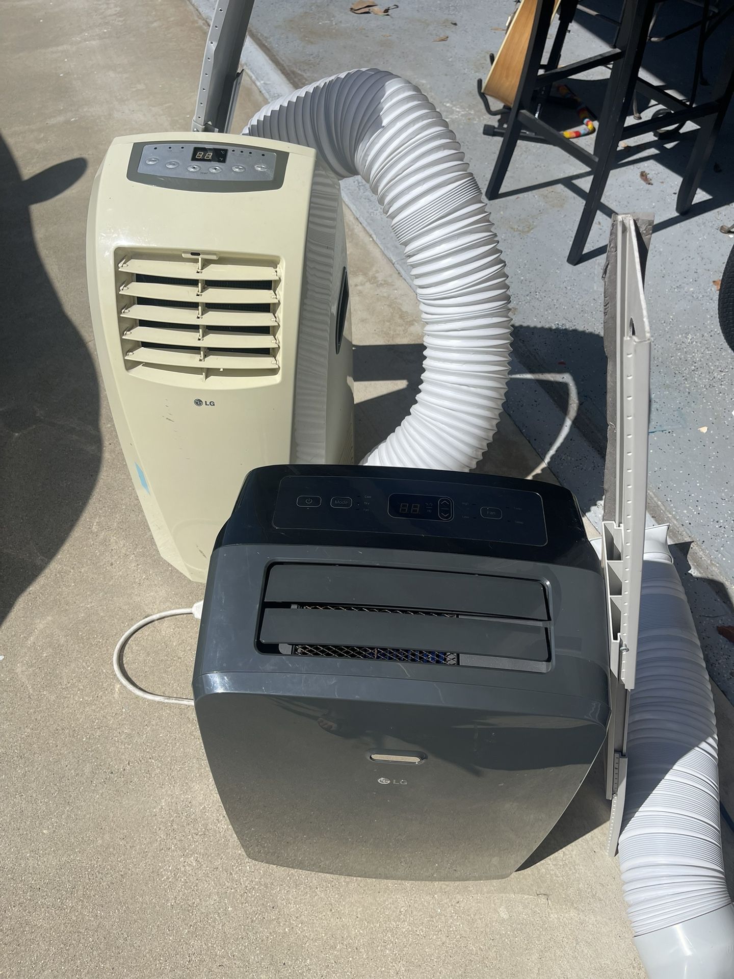 Two LG Portable A/C Units both with Dehumidifier 