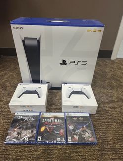 Brand New Console Disc Version 3 Games + 2 Controller Bundle