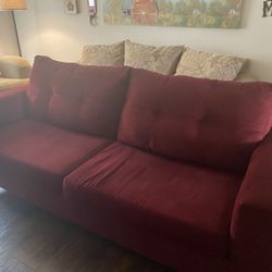 Red Modern Couch 